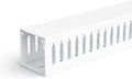 ZhiYo 2x2in Professional Server Rack Cable Management Raceway, 6.6ft (2 × 3.3ft) Cable Raceway Kit, Electrically Safe PVC Open Slot Wire Cover, Cord Hider for Under Desk/Computer/Network Cords White
