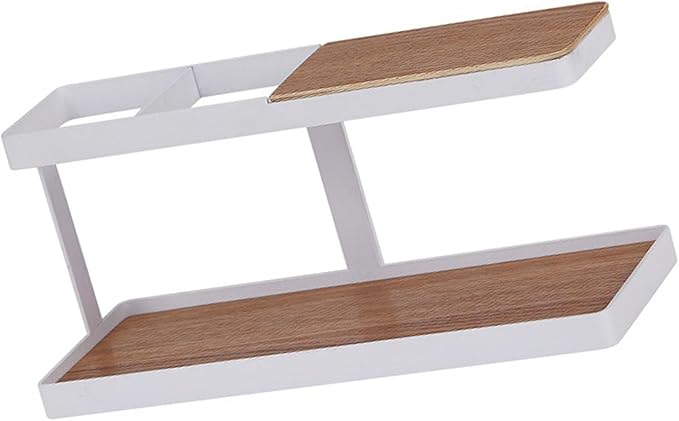 Remote Control Holder TV Remote Holder Remote Control Organizer Stylish Simple Lightweight Iron Art Wood Desk Organizer for Home Office Desk Coffee Table