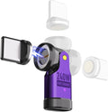 Magnetic USB C 90 Degree Adapter 240W, Can Be Type-C Cord Into Right Angle Magnetic USB C Charging Cable, Magnet Charger USBC Adapter 180&360 OTG Tips for Phone 17/16 Tablet(1 Pack Purple)