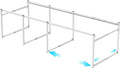 iSPECLE 2 Tier Freezer Rack Organizer - Fits 20 to 25 Cu.Ft Large Chest Freezer, Divided into 3 Layers for Easy Access, White