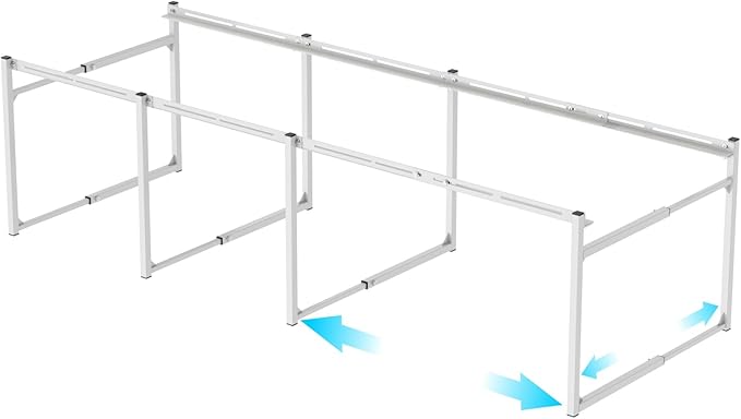 iSPECLE 2 Tier Freezer Rack Organizer - Fits 20 to 25 Cu.Ft Large Chest Freezer, Divided into 3 Layers for Easy Access, White