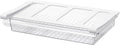 Pull-Out Fridge Drawer Organizer - Under Shelf Storage Bins for Refrigerator Organization for Fruits Vegetables, Cheese & Deli (Flat & Wide)