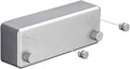 BESy Retractable Clothesline ABS case+Aluminum Dryer with Adjustable Stainless Steel Double Rope String Hotel Style Heavy Duty,Wall Mounted Method, 13.8 Feets,Silver