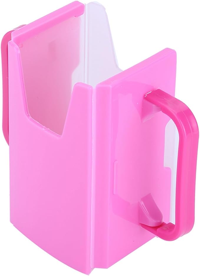 Spill Proof Milk Holder, Adjustable Milk Carton Holder with Handle for Kid Child (Green (Red)