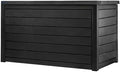 Outdoor Storage Box with Lockable Lid - Weather-Resistant and Stylish (Graphite, 230-Gallon)