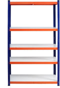 Heavy Duty Garage Storage Shelves, 5-Tier Adjustable Metal Shelving Unit, 3000 lbs Capacity Steel Rack Organizer for Garage, Basement, Pantry, Kitchen, Laundry, Office – 71" Height