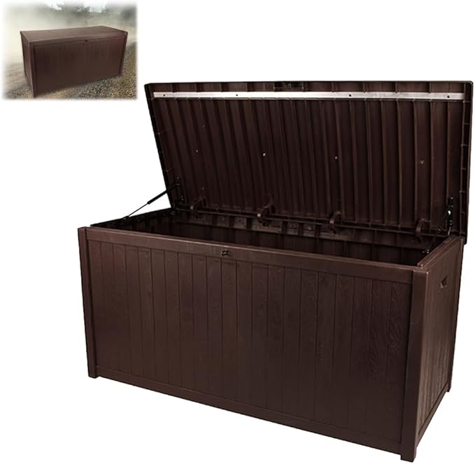Large Outdoor Storage Box - Outside Storage Box Container Waterproof for Furniture Outdoor Cushions Garden Tools