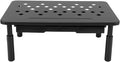 Diyeeni Computer Monitor Stand Riser, Desk Organizers and Accessories with Drawer, Laptop Stand for Desk, Adjustable Height 10.5-14.5cm, 20KG Bearing, Ventilation Hole (black)