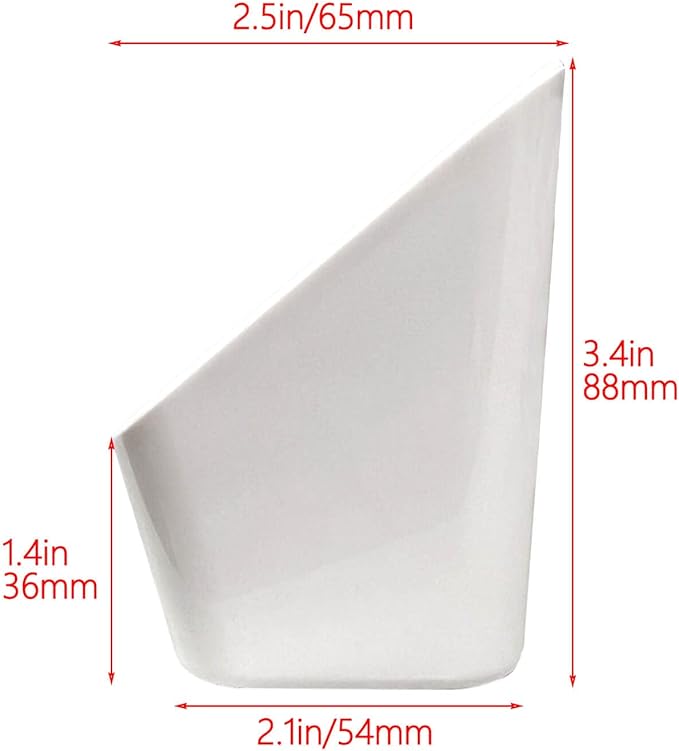 Aiwaiufu 14“ Kitchen Sink Front Trays Tip Out Tray Set Polymer Plastic White – 1 Pair