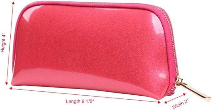 Shining Crown By EMILYSTORES Muliti-Functional Portable Travel Makeup Tote Bag Cosmetic Pouch For Storage Toiletry Travel Accessories, Silver Color