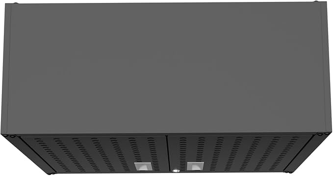Manhattan Comfort Fortress Storage Units, Charcoal Gray