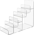 Acrylic Wallet Display Stand Purse Handbag Organizer, Clear Jewelry Riser Display Stand Purse Display Rack, Acrylic Display Shelf for Cosmetic Perfume Jewelry Sunglasses Handbag (6 Tier)