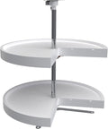 Rev-A-Shelf 24" Pie-Cut Lazy Susans 2-Shelf, White