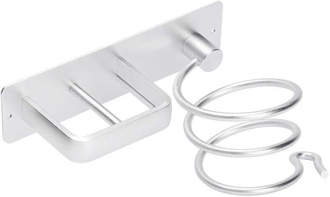 Aluminum Wall Mount Hair Care Hot Styling Tool Storage Organizer Shower Caddy Hair Dryer Flat Irons Curling Wands Hair Straighteners Holder Racks for College Dorm Bathroom Toilet