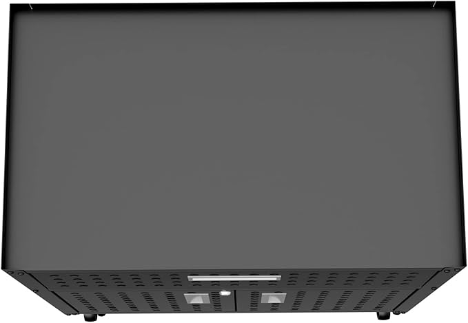 Manhattan Comfort Fortress Storage Units, Charcoal Gray