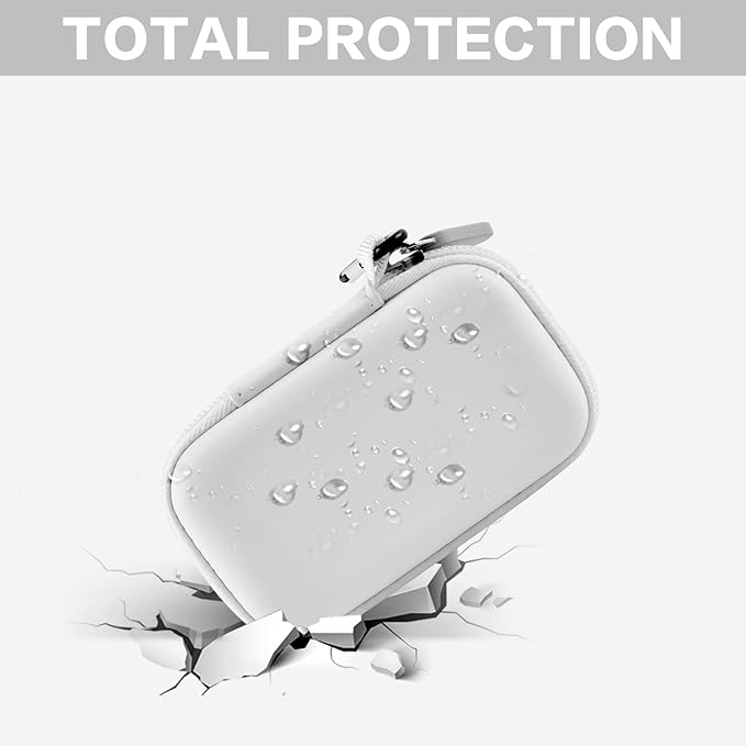 Case Compatible with SanDisk 1TB 2TB 500GB 4TB/for PRO Extreme Portable SSD, External Solid State Hard Drive Storage Holder for SDSSDE61/ SDSSDE60/ SDSSDE81/SDSSDE30/SDSSDE60 (Box Only)(White)