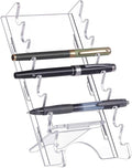 UNICRAFTALE 8-Slots Acrylic Pen Holder Clear Pen Display Stand Holder Makeup Brush Holder Makeup Brush Drying Rack Pencil Show Tool Rack for Office Home