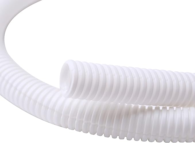 Alex Tech 25ft - 1/2 inch Split Wire Loom Tubing - White