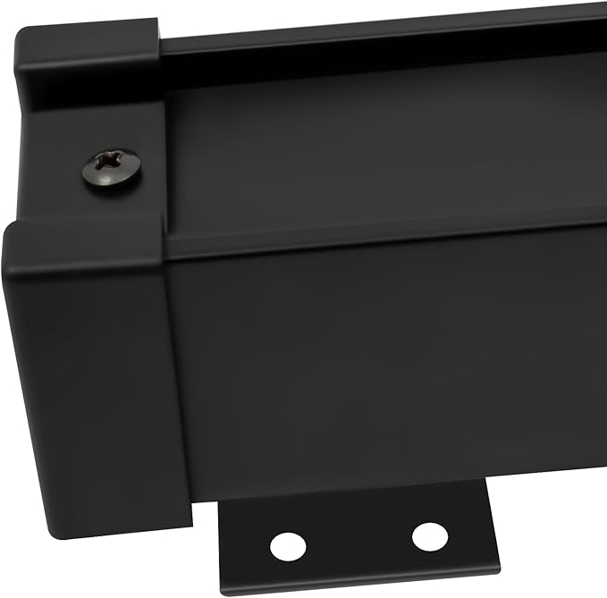 mignonnememe Pull-out Storage Rack Wall-mounted Slide Out Cabinet Shelf Hanging Pots and Pans Rack Multi-functional Home Organizer 20.08”x 3.94” Black
