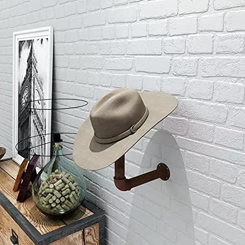 PEI Motorcycle Accessories Helmet Holder, Metal Hat Rack, Wig Storage Holder Display Stand, Helmet Hanger Rack Wall Mounted Hook for Coats
