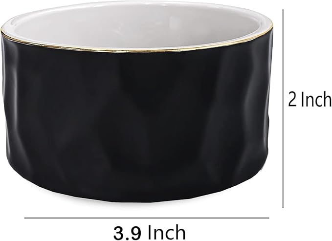 Paper Clip Holder Ceramic Paper Clip Holders Paperclips Holder Dispenser Cute Gold Line Paper Clip Organizer for Desk Binder Clip Holder Bobby Pin Hair Clip Holder Gift for Office Black