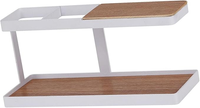 Remote Control Holder TV Remote Holder Remote Control Organizer Stylish Simple Lightweight Iron Art Wood Desk Organizer for Home Office Desk Coffee Table