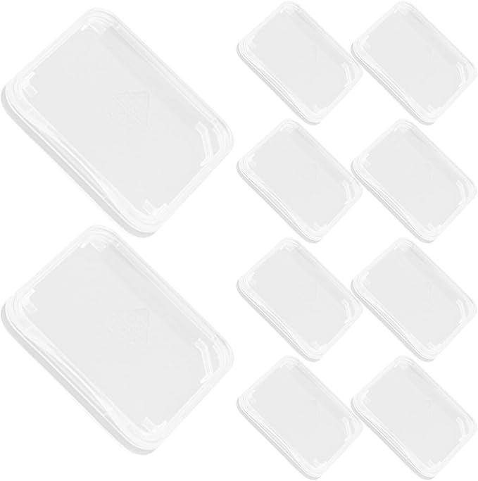 Veemoon Transparent Memory Card Storage Boxes Card Holder Cases Compact Lightweight PP Material Protective Carrying Storage for Organized Collection