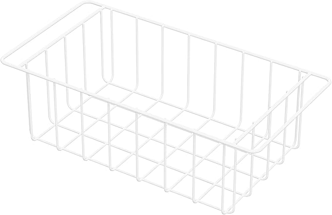 17.5 Inch Chest Freezer Organizer Storage Baskets Bins Metal Wire, Settle freezer chaos and reduce food waste effectively, Durable, Fully Use Space, Improve Air Circulate, 2 Pack