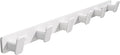 Coat Hook Wall Rack Hanger - White Coat Rack with 6 Hooks Wall Hooks for Hanging Hat Key Bag Towel Wall Mount Coat Holder