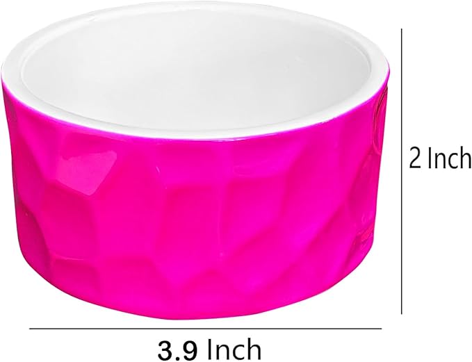 Paper Clip Holder Ceramic Paper Clip Holders Paperclips Holder Dispenser Cute Paper Clip Organizer for Desk Binder Clip Holder Bobby Pin Hair Clip Holder Gift for Office (Hot Pink)
