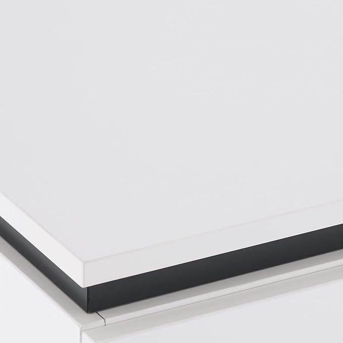 BarberPub Storage Cabinet for Barber Salon, Organizer with Tool Drawers for Hair Styling, Multi-Use Beauty Equipment, 2002 (White)