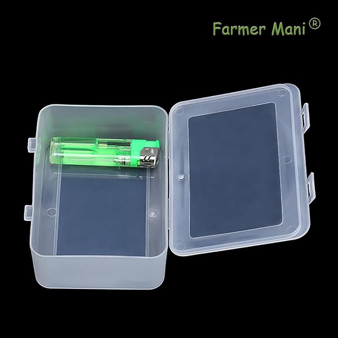 Clear Plastic Storage Containers Box with Lid (5.04x3.5x1.69 inch, 2 Pack), Rectangle Plastic Clear Storage Containers Box for Beads, Coins, Safety Pins and Other Craft Jewelry Watch Findings