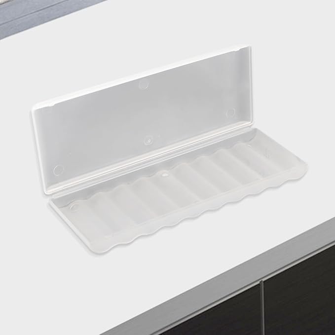 AAA Battery Storage Case Holder Box Battery Plastic Case 10 Slots AA AAA Storage Organizer PP Material Secure Closure Portable Compact Battery Holder Box(AA-10 Slots)