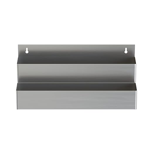 Stainless Steel Double Tier Speed Rail, Liquor Rack, Speed Rack, Bottle Holder - 22 Inch