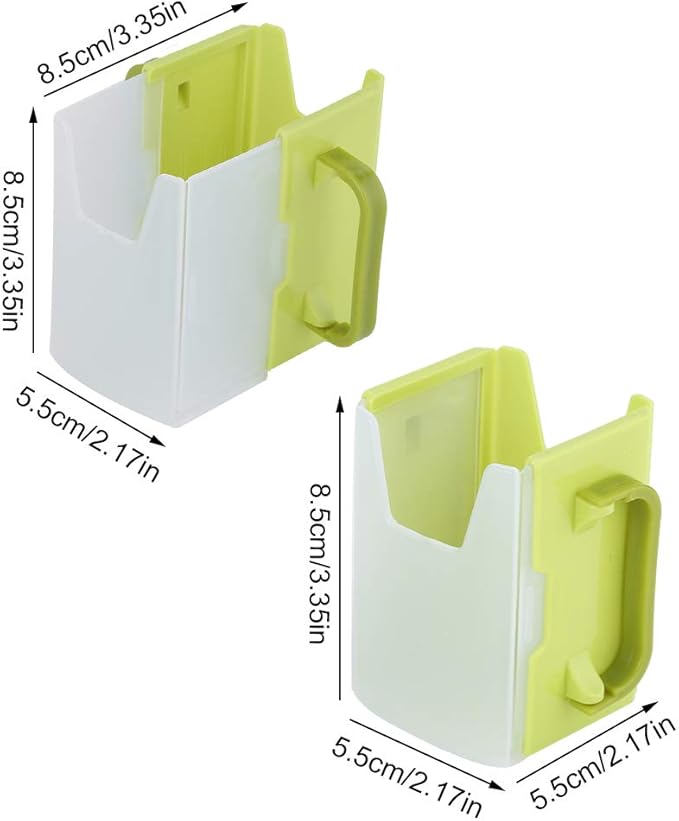 Spill Proof Milk Holder, Adjustable Milk Carton Holder with Handle for Kid Child (Green (Green)