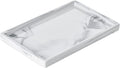 Vanity Bathroom Tray,Perfume Organizer Jewelry Plate Holder White Marble Tray Decorative Ceramic Rectangle Small Tray Serving Tray