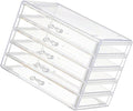 Space Saving Acrylic Cosmetic Storage Drawers Multi Drawers Acrylic Organizer Modern Jewelry Organizer for Organizing Cosmetics and Jewelry