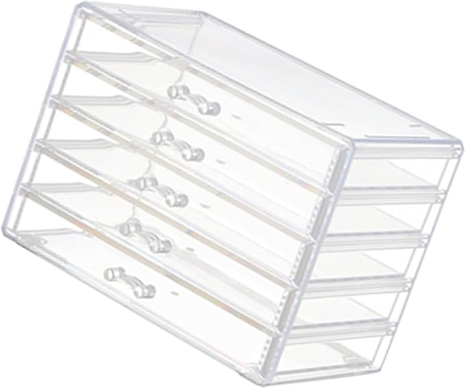 Space Saving Acrylic Cosmetic Storage Drawers Multi Drawers Acrylic Organizer Modern Jewelry Organizer for Organizing Cosmetics and Jewelry
