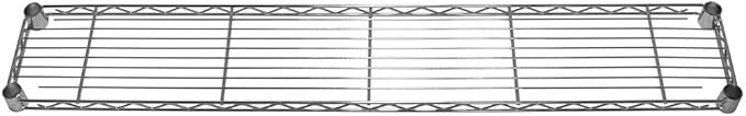 Shelving Inc. 8" d x 48" w Chrome Wire Shelving with 1 Tier Shelf, Weight Capacity 800lbs Per Shelf