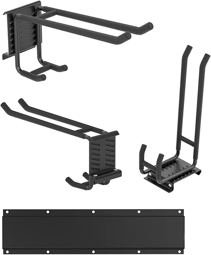 Snowboard Wall Rack, Ski Rack Wall-Mount with Gravities Locking Compact Ski Storage for Garage Skis Holders for Wall Antislip Protecting Equipment Storage Tool Organizer