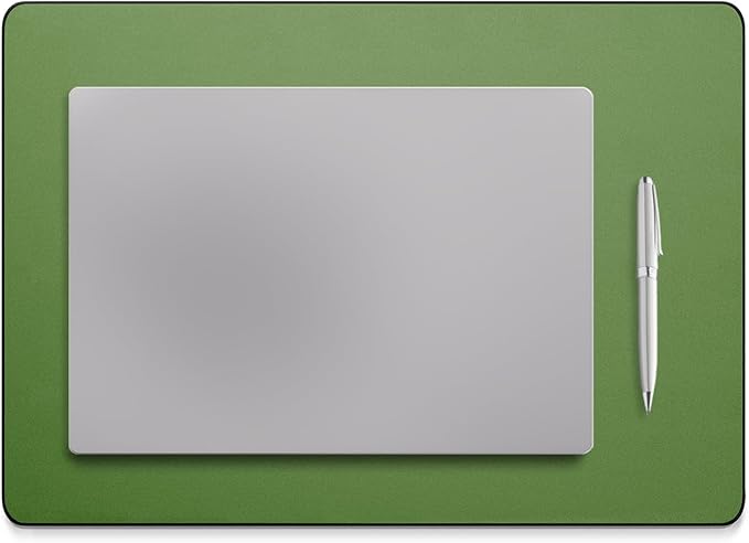 Jotsome Leather Desk Pad Mat, Non-Slip Desk Blotter Pad - Desk Protector for Office, Home, Lap Desk, Laptop, and Desktop, Gift for The Holidays or Christmas (Forest Green, 17" x 12")