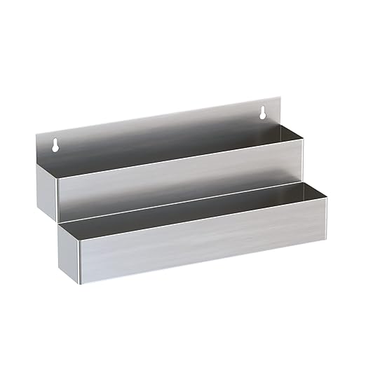 Stainless Steel Double Tier Speed Rail, Liquor Rack, Speed Rack, Bottle Holder - 22 Inch