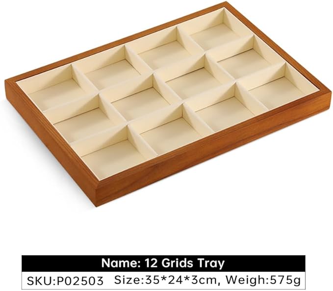 Jewelry Drawer Organizer, Wood Stackable Jewelry Trays,White Bracelet Storage,Premium Jewelry Tray For Watch,Bangle