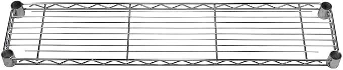 Shelving Inc. 8" d x 36" w Chrome Wire Shelving with 1 Tier Shelf, Weight Capacity 800lbs Per Shelf