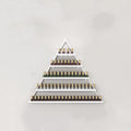 Wall Mounted Shelf Nail Polish Bottle Display Rack, Triangular Essential Oil Perfume Storage Rack, Multifunctional Hanging Salon/Beauty/Nail Shop Organizer Perfume Holder(Size:1,Color:White)