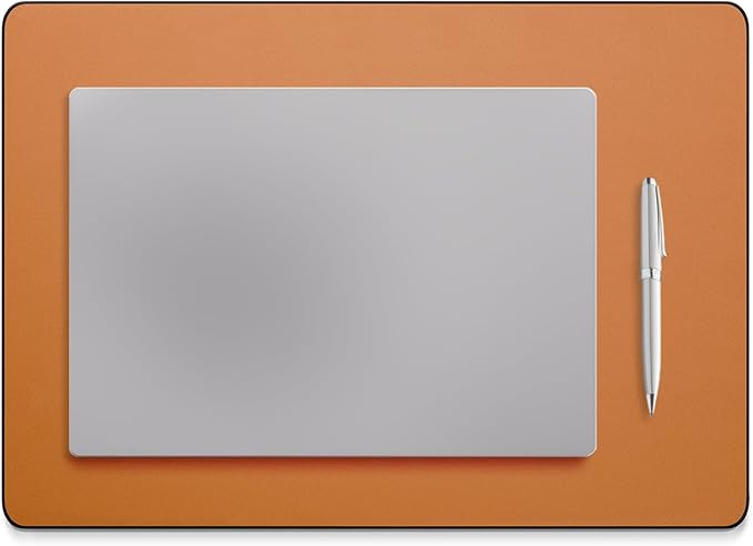Jotsome Leather Desk Pad Mat, Non-Slip Desk Blotter Pad - Desk Protector for Office, Home, Lap Desk, Laptop, and Desktop, Gift for The Holidays or Christmas (Tan, 17" x 12")