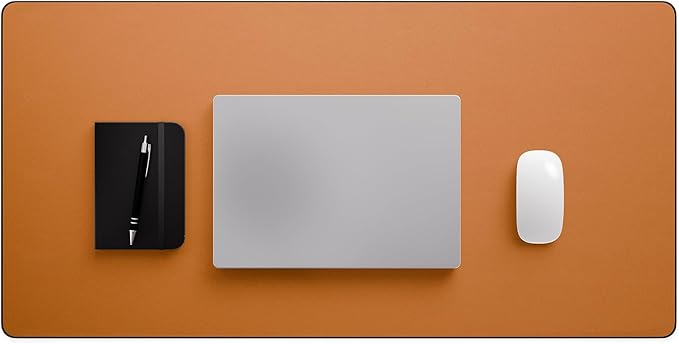 Jotsome Leather Desk Pad Mat, Non-Slip Desk Blotter Pad - Desk Protector for Office, Home, Laptop, and Desktop, Gift for The Holidays or Christmas (Tan, 34" x 17")