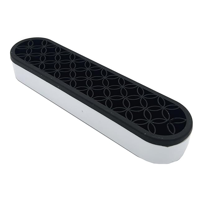 TANG SONG 1 PC Silicone Make up Brush Holder Cosmetic Storage Box Desktop Organizers (Black)