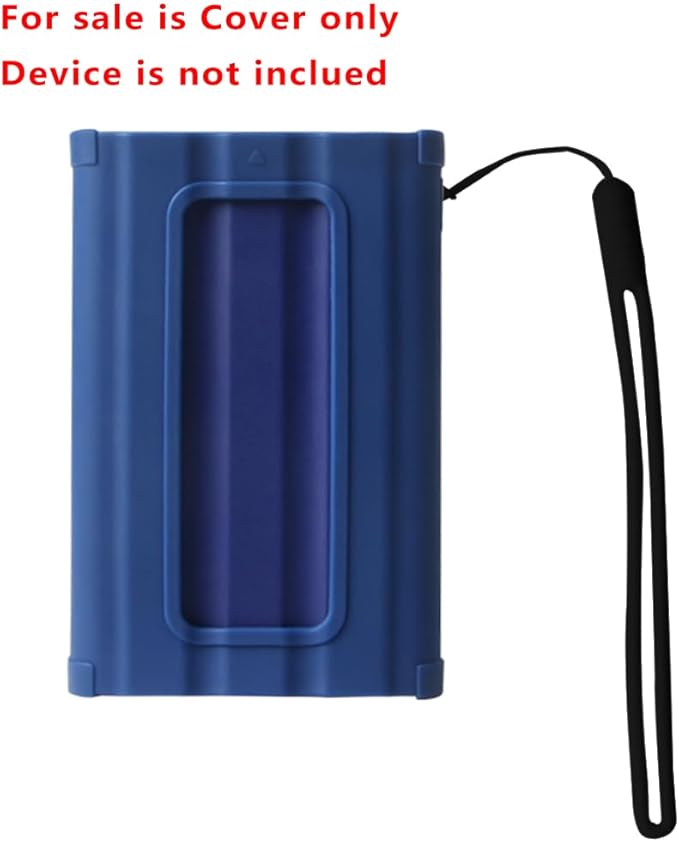 Hermitshell Silicone Carrying Case Replacement for Samsung T7 Shield 2TB / 1TB / 4TB, Portable SSD, USB 3.2 Gen2 External Solid State Drive (Blue, Silicone Case)