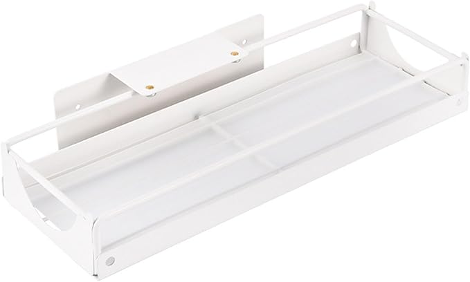Pull Out Cabinet, Under Sink Side Sliding Basket, Carbon Steel Slide Out Storage Shelf with Strong Adhesive, Space Saving Drawer Slim for Bathroom